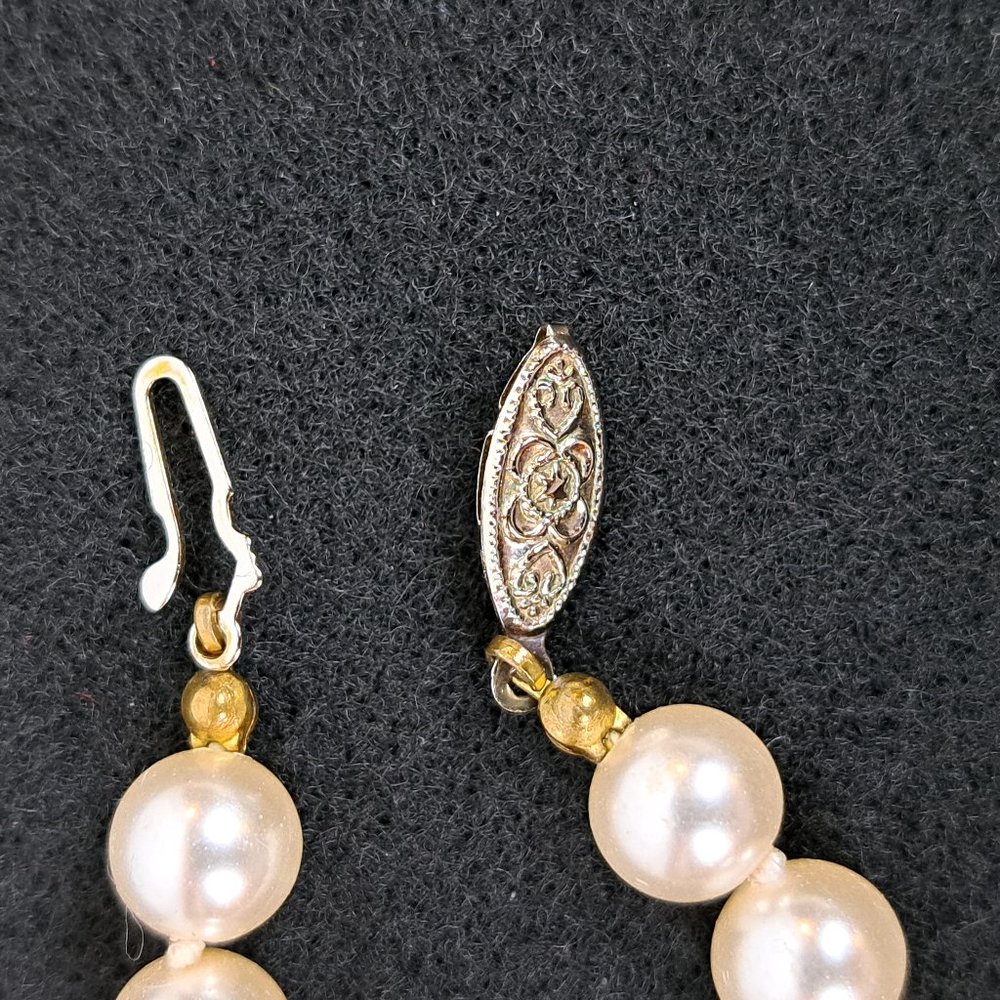 Vintage Roman Faux Pearls & Faux Pearl/Crystal Pendant Enhancer - Picture 10 of 16